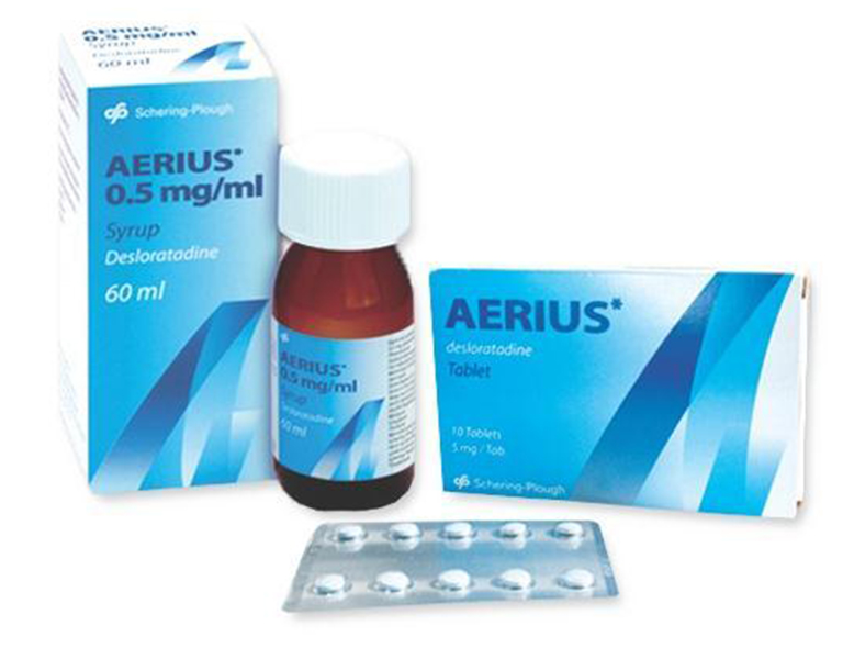 Thuốc Aerius là một loại kháng sinh chống dị ứng và kháng histamine