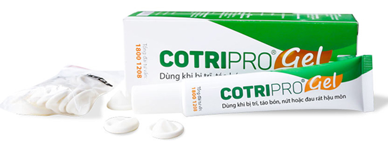 Thuốc bôi trĩ Cotripro gel có thành phần là loại thảo dược tự nhiên giúp điều trị bệnh trĩ an toàn