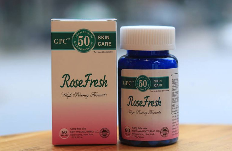 Viên uống trị mụn Rose Fresh