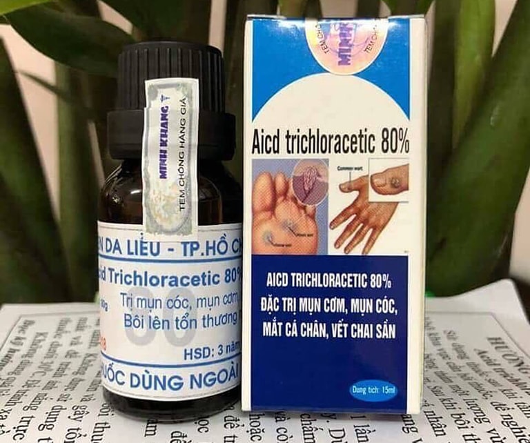 Thuốc bôi chữa sùi mào gà Acid trichloracetic 80% rất an toàn đối với phụ nữ có thai và cho con bú