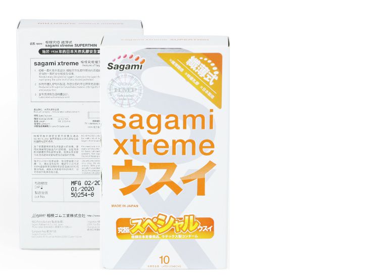 Bao cao su Sagami Xtreme Superthin là loại bao cao su siêu mỏng, thiết kế ôm sát dương vật, có độ co giãn tốt.
