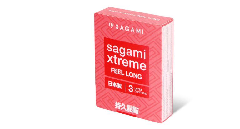 Bao cao su Sagami Xtreme Feel Long giúp nam giới kéo dài thời gian quan hệ.