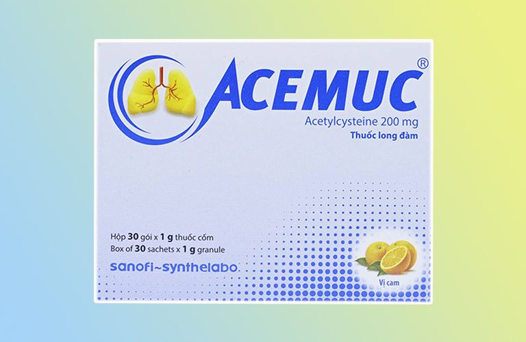 Thuốc Acemuc trị ho tiêu đờm - Giá bán, cách dùng và lưu ý