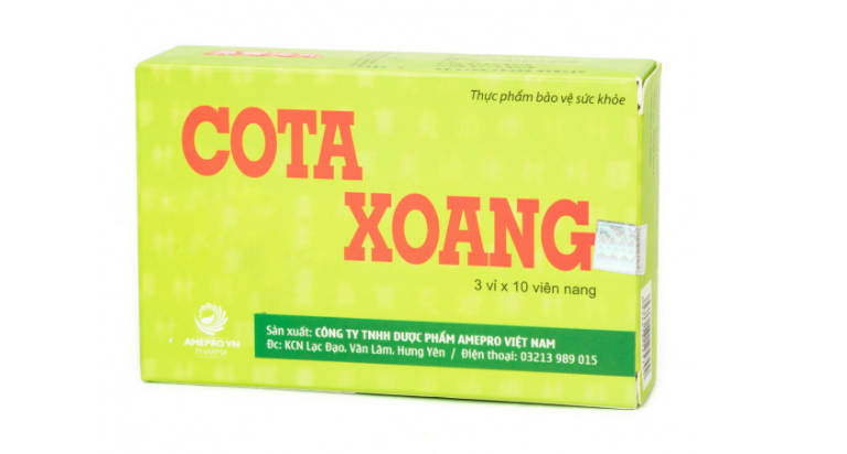 Thuốc Cota Xoang đã được Bộ Y tế thẩm định và chứng nhận là sản phẩm chất lượng và an toàn cho người dùng.