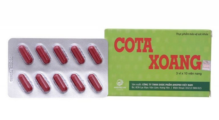Thuốc Cota Xoang được bào chế từ các loại thảo dược như bạch chỉ, đảng sâm,...
