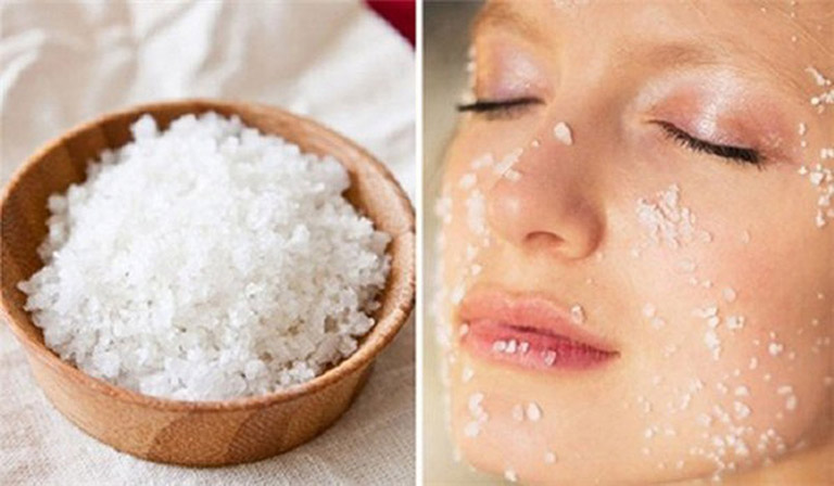 muối dùng để chăm sóc da mặt
