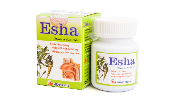 Người lớn uống 2 viên thuốc Esha ở mỗi lần dùng. Dùng thuốc 3 lần trong ngày.