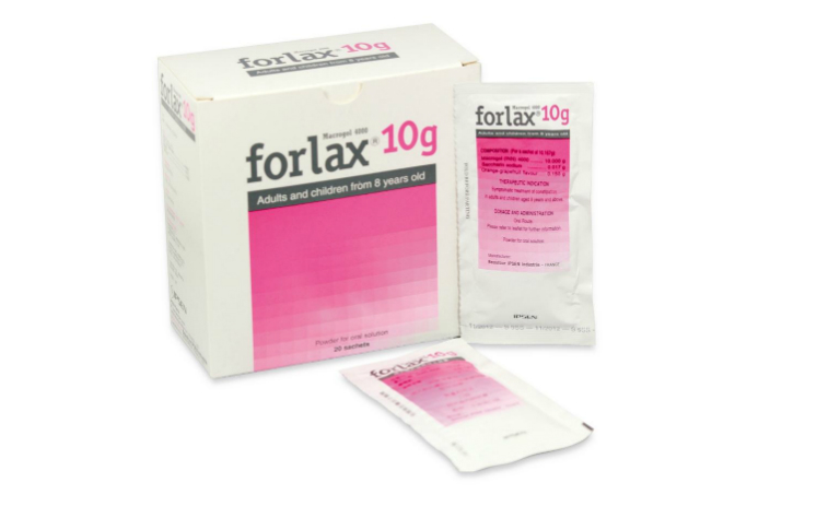 Thuốc nhuận tràng Forlax là một trong những loại thuốc điều trị táo bón hiệu quả.