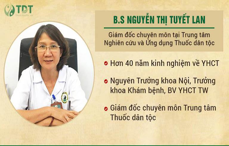 Bác sĩ Tuyết Lan - Người đứng đầu ban chuyên đề nghiên cứu Thanh bì dưỡng can thang 