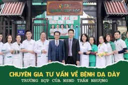 Bác sĩ Tuyết Lan chữa bệnh dạ dày cho NS Trần Nhượng