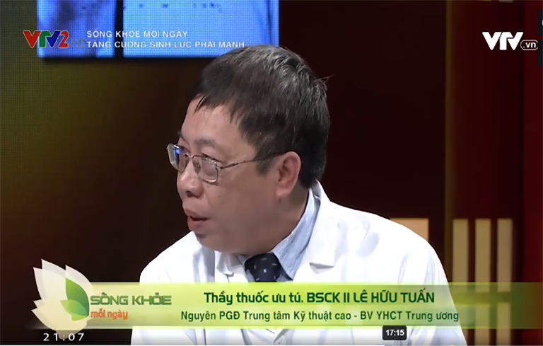 Bác sĩ Lê Hữu Tuấn trong chương trình Sống khỏe mỗi ngày "Tăng cường sinh lực phái mạnh"