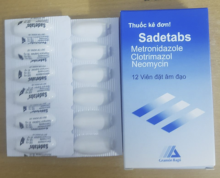 Thuốc đặt viêm cổ tử cung Sadetab