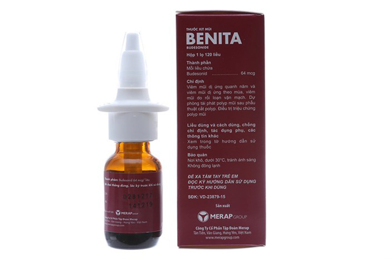 sử dụng thuốc xịt mũi Benita