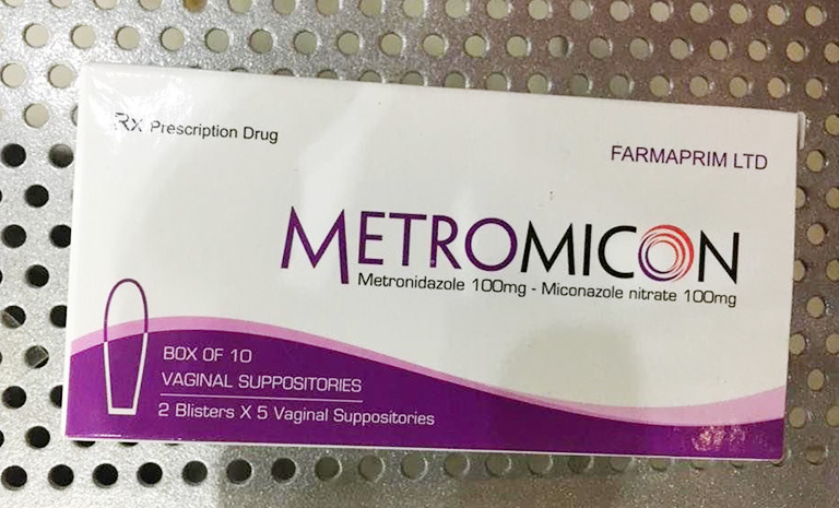 Thuốc đặt chữa viêm âm đạo Metromicon 