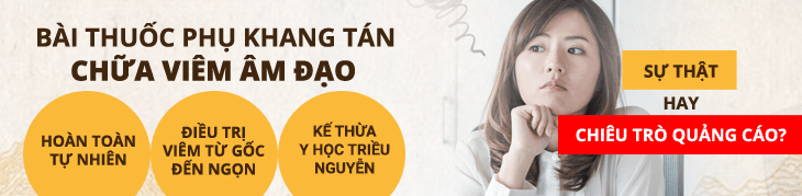 banner phụ khang tán chữa viêm âm đạo