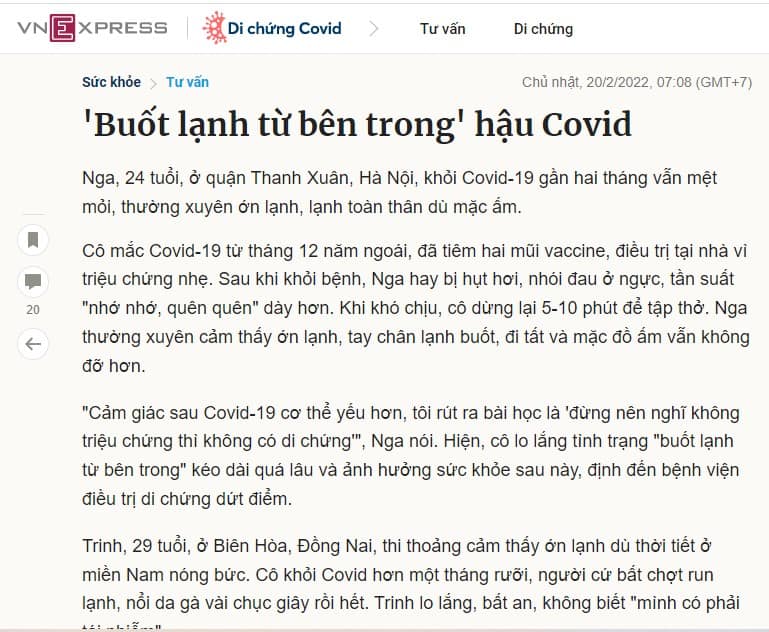 Báo chí đưa tin về hậu Covid-19