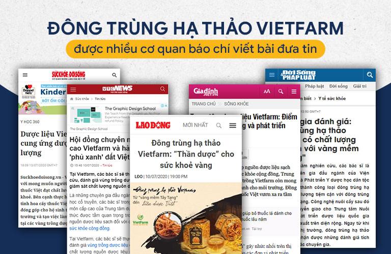 Báo chí dành nhiều lời tốt đẹp cho Đông trùng hạ thảo Vietfarm