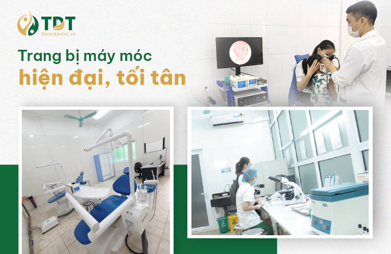Phòng khám Đa khoa Thuốc Dân Tộc được trang bị máy móc hiện đại, tối tân, phục vụ chẩn đoán chính xác, toàn diện