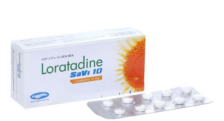 Bé bị nổi mề đay uống thuốc gì? Loratadine 