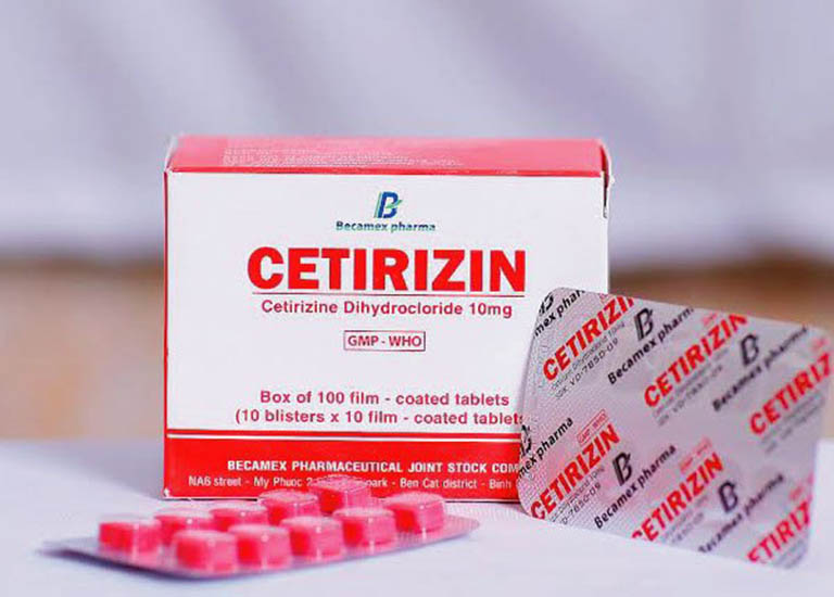 Thuốc trị mề đay cho trẻ nhỏ Cetirizine 