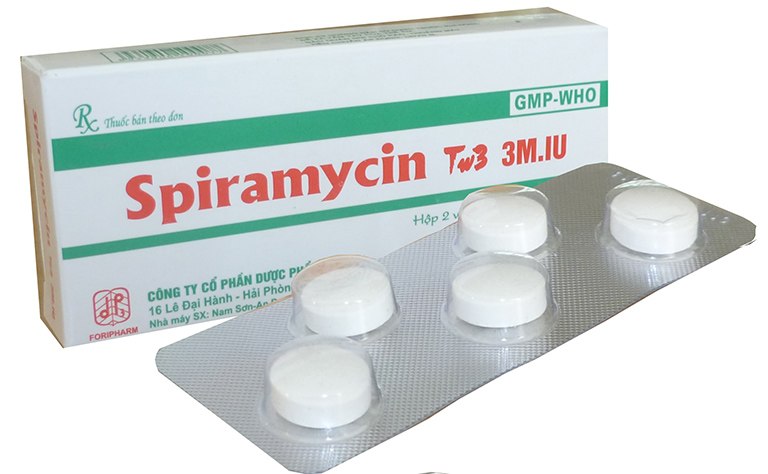 Spiramycin có tác dụng diệt khuẩn, ức chế hoạt động của các vi khuẩn trong miệng