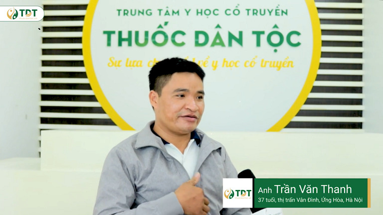 Bệnh nhân Trần Văn Thanh (37 tuổi, Thị trấn Vân Đình, Hà Nội)