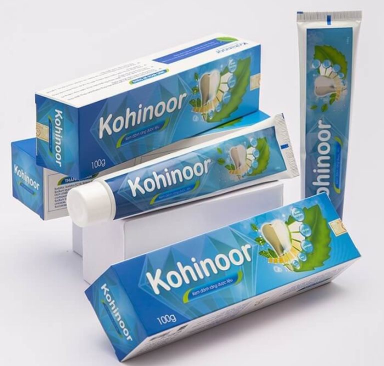 Kem đánh răng trị nhiệt miệng Kohinoor được chiết xuất từ thảo dược thiên nhiên, có xuất xứ từ Việt Nam
