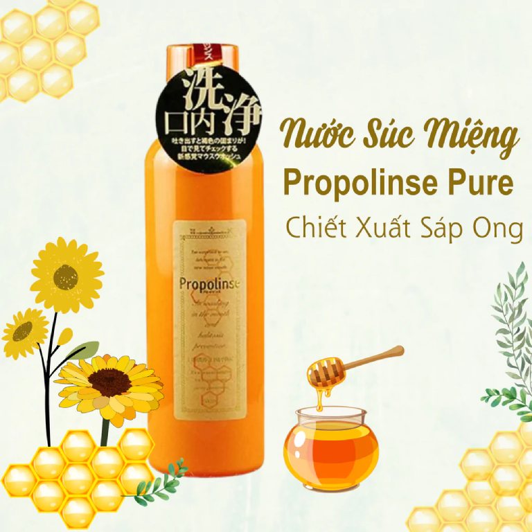 Nước súc miệng Propolinse Pure (chiết xuất sáp ong) 