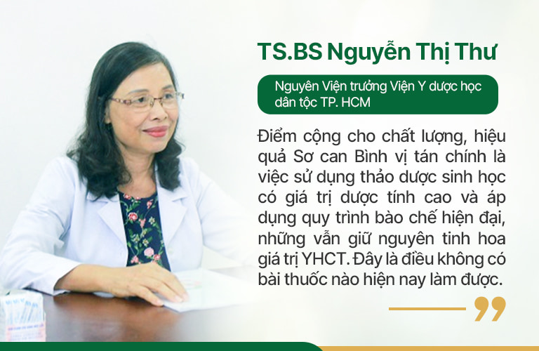 BS Nguyễn Thị Thư đánh giá thêm về bài thuốc