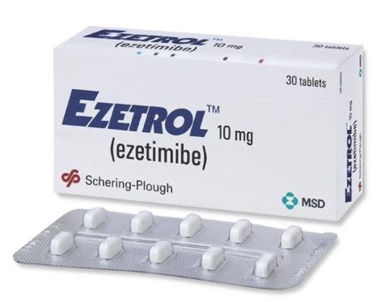 Ezetimibe có tác dụng ức chế hấp thu cholesterol