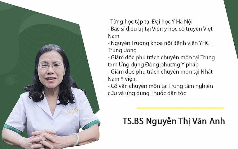 Thông tin về TS.BS Nguyễn Thị Vân Anh đánh giá bài thuốc