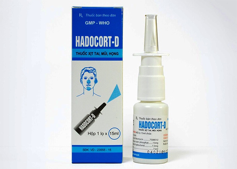 Thuốc xịt trị viêm mũi dị ứng Hadocort D